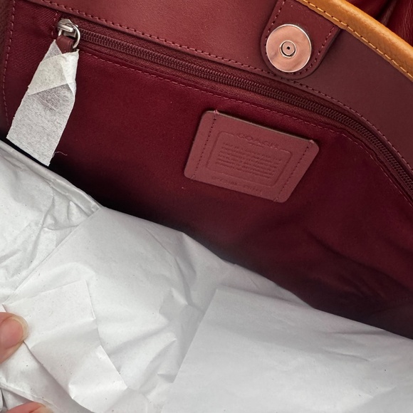 NWT Coach Leather City Tote Bag - Picture 6 of 7